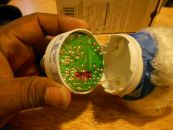 Image: After cutting the light wires, the tube was dropped off at a neighborhood recycler...