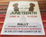 06/19-Juneteenth Rally on Inequities of Black City Workers, SF City Hall