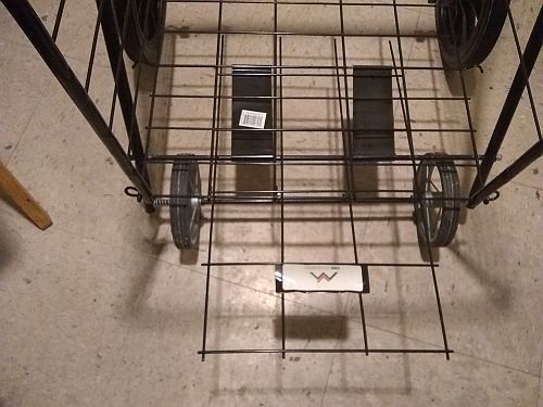 Image: Repurposing the front grill turns the utility cart into a cargo trailer...