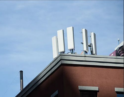 An example of a rooftop cell tower that might be on my SRO. Photo - The Verge.