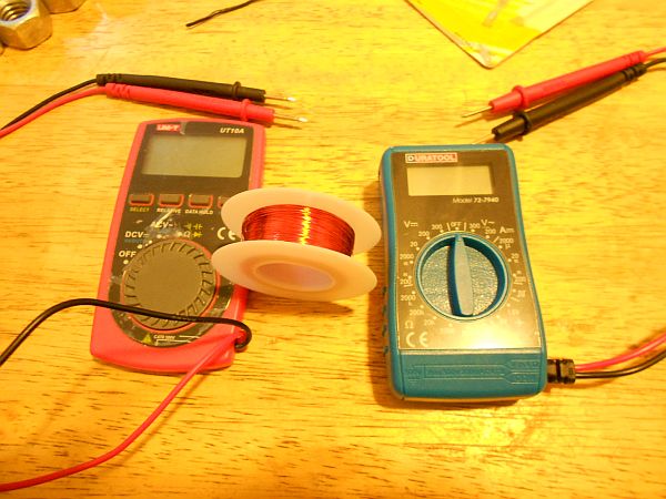 Image: finally a second multimeter and some magnet wire for Mfunky Labs...