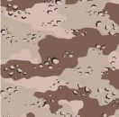 Six Colour Desert US Army pattern, nicknamed 'Chocolate Chip', widely known from Gulf War I...