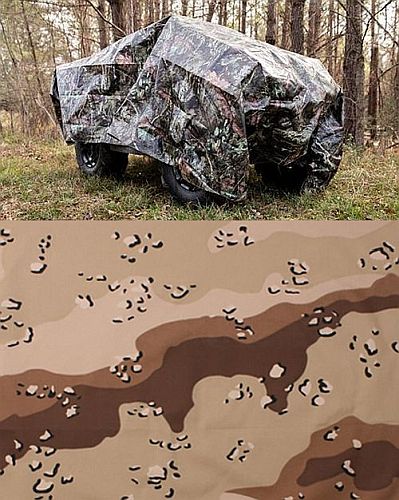 Samples of camouflage - Everbilt Mossy Oak Camouflage Tarp, Walmart; Six Color Desert Camo Bandana, fatiguesarmynavy.com...