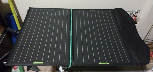 The solution to securing the solar panel to the trailer seems too easy, but I'll go with it for now...