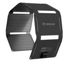 The Flex Solar 40W Foldable Solar Charger, the longest of the three backpack style panels...