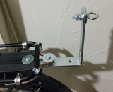 The extended trailer hitch installed in mock up form...