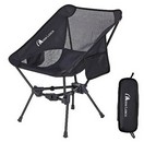 While looking for a low profile camp chair, I found this Moon Lence ultralight backpacking chair. It seems to be the best compromise between low profile, back support and portability...