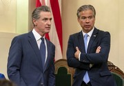 Gov. Gavin Newsom and Atty General Rob Bonta on the job...