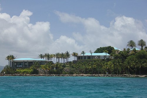 Little Saint James Island in the Virgin Islands, when it was owned by Jeffrey Epstein from 1998-2019. Image by Navin75 cc-by-sa-2.0