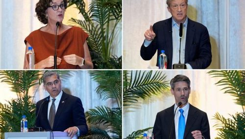 The four Dems with the best odds... Image: Washington Examiner 04/21 - 'California Democrats aim to steal a march on rivals with first debate since Swalwell shocker'