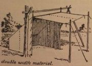 Image: Example of an old school Baker Tent, from Boy Scouts 'Handbook for Patrol Leaders 1949'...