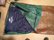 Image: DIY bivy bag with pad and sleeping bag inserted, with enough room for comfort...