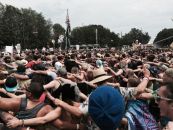 Image: Guiness Book group hug world record, 2015 Electric Forest Festival, OceanaCountyPress...