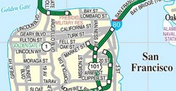 Detail from the TRIPinfo.com Bay Area Road Map...