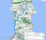 My alternate route from homebase to Pacifica Ste. Beach, bypassing Ft. Funston and Thornton Ste. Beach, but near enough to divert to Mussel Rock Park and Mori Point on the way. I put it on my phone for audio navigation...