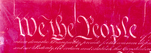 Detail from the Constitution. Image: National Archives and Records Administration...